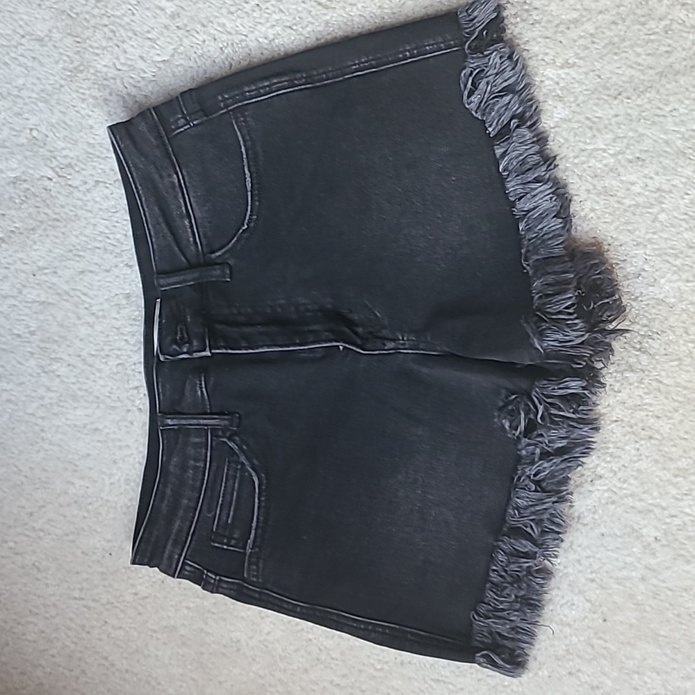 Altered State black denim shorts